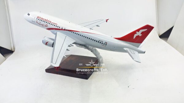 Model of Airbus A320-214 Air Arabia with detailed craftsmanship.